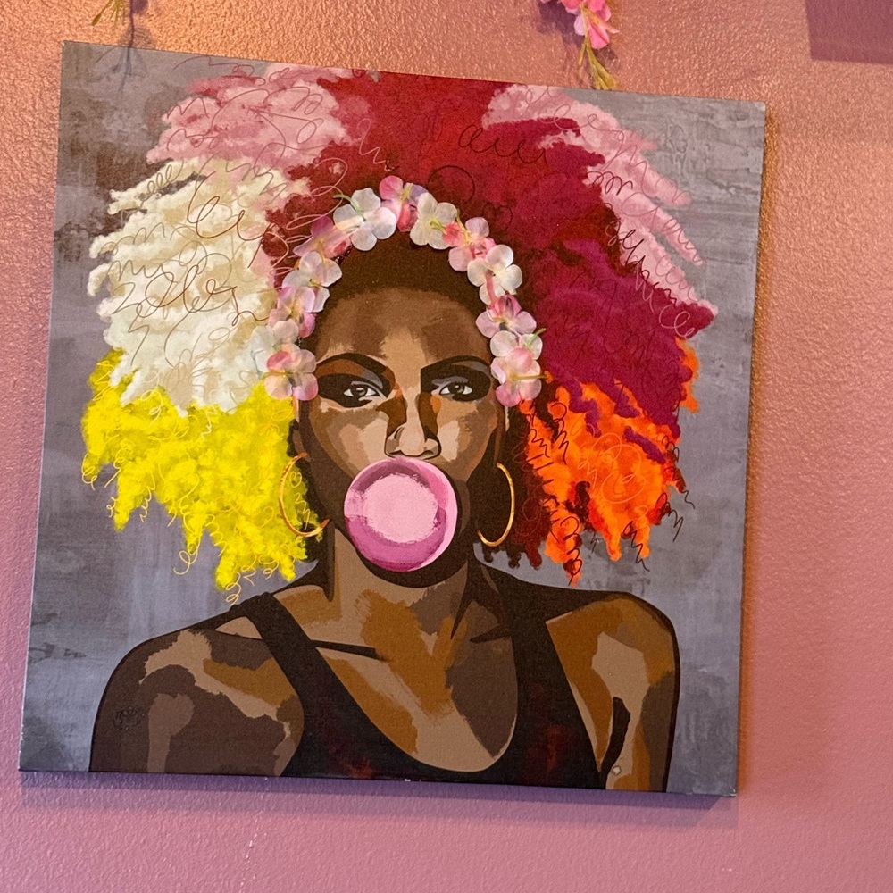 Colorful Afro Art Canvas